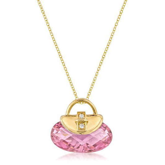 Golden Handbag Pendant freeshipping - Higher Class Elegance