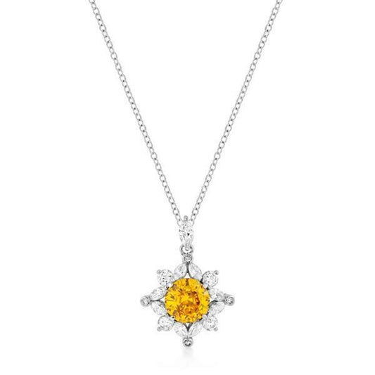 Classic Sun Pendant in Rhodium Plated freeshipping - Higher Class Elegance