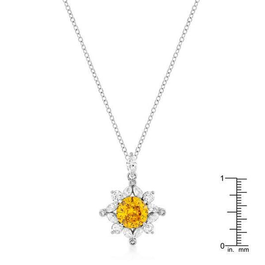 Classic Sun Pendant in Rhodium Plated freeshipping - Higher Class Elegance