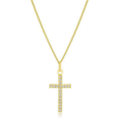 Simple Golden Cross Pendant freeshipping - Higher Class Elegance