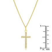 Simple Golden Cross Pendant freeshipping - Higher Class Elegance