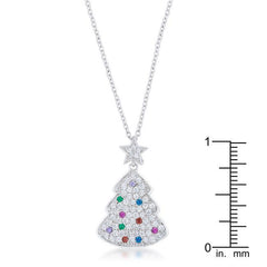 Multicolor Christmas Tree Drop Necklace freeshipping - Higher Class Elegance