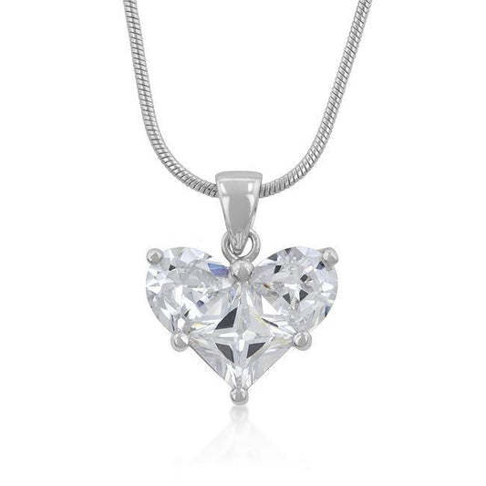 Classic Clear Heart Pendant freeshipping - Higher Class Elegance