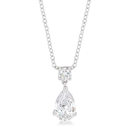 Chandelier Pear Cubic Zirconia Pendant freeshipping - Higher Class Elegance