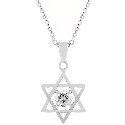 Star of David Solitaire Pendant freeshipping - Higher Class Elegance