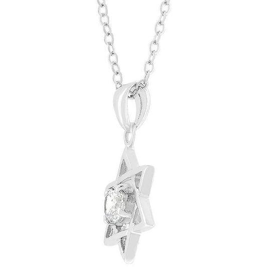 Star of David Solitaire Pendant freeshipping - Higher Class Elegance