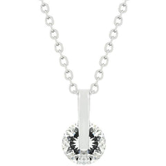 Classic Solitaire Cubic Zirconia Pendant freeshipping - Higher Class Elegance