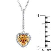 Champagne Heart Drop Pendant freeshipping - Higher Class Elegance