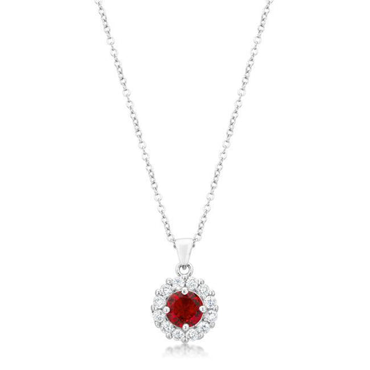 Bella Bridal Pendant in Ruby Red freeshipping - Higher Class Elegance