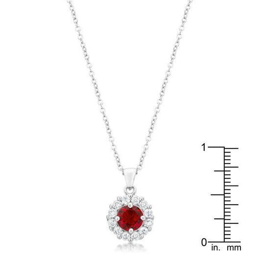 Bella Bridal Pendant in Ruby Red freeshipping - Higher Class Elegance