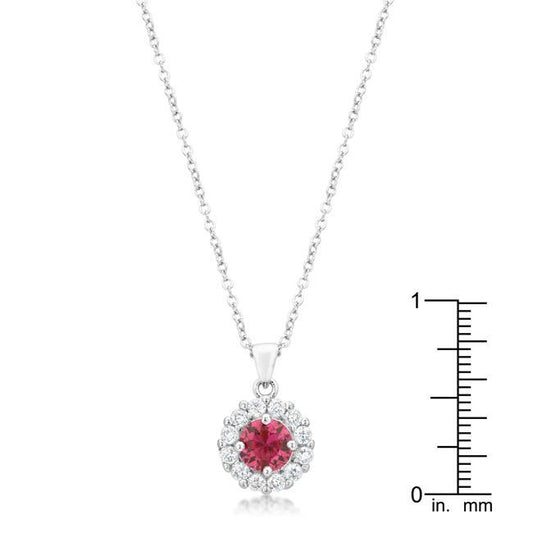 Bella Bridal Pendant in Pink freeshipping - Higher Class Elegance