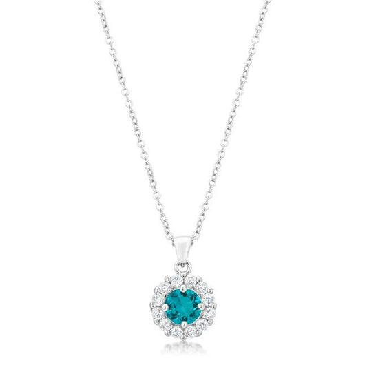 Bella Bridal Pendant in Aqua freeshipping - Higher Class Elegance