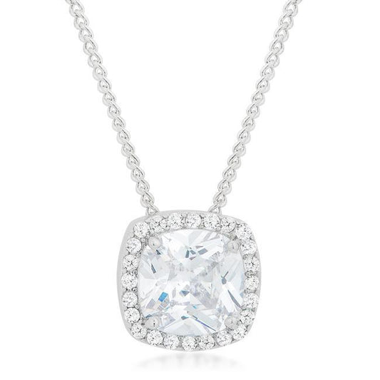 Pave Halo Pendant freeshipping - Higher Class Elegance