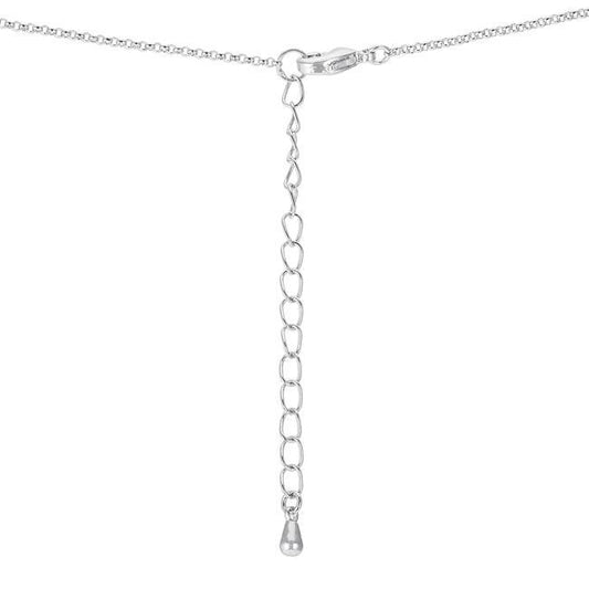 1.4 Ct Rhodium Pendant Necklace with Interlocking Circles and CZ freeshipping - Higher Class Elegance