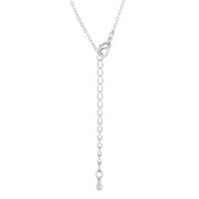 Whimsical Rhodium CZ Butterfly Pendant and Necklace freeshipping - Higher Class Elegance