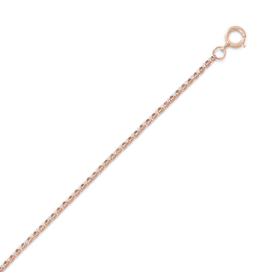 14/20 Pink Gold Filled 020 Rolo Chain Necklace (1mm) freeshipping - Higher Class Elegance