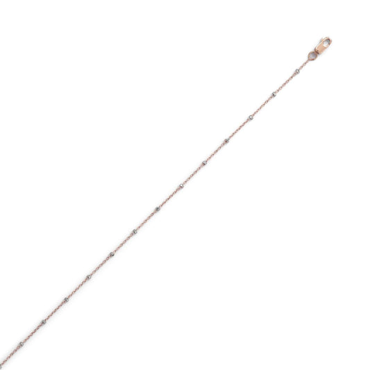 Pink Gold Filled Satellite Chain (0.5mm) freeshipping - Higher Class Elegance