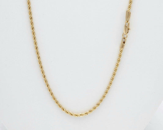 2mm French Rope Chain - Higher Class Elegance