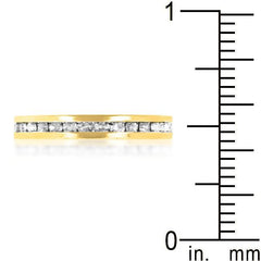 Stylish Stackables Clear Crystal Gold Ring freeshipping - Higher Class Elegance