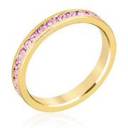 Stylish Stackables Pink Gold Ring freeshipping - Higher Class Elegance