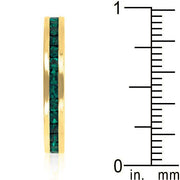 Stylish Stackables Eternity Green Crystal Ring freeshipping - Higher Class Elegance