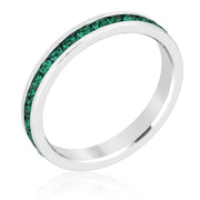 Stylish Stackables Emerald Crystal Ring freeshipping - Higher Class Elegance