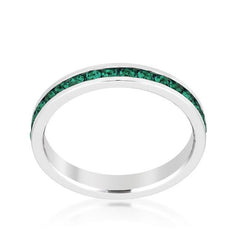 Stylish Stackables Emerald Crystal Ring freeshipping - Higher Class Elegance