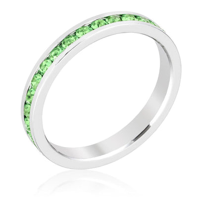 Stylish Stackables Peridot Crystal Ring freeshipping - Higher Class Elegance