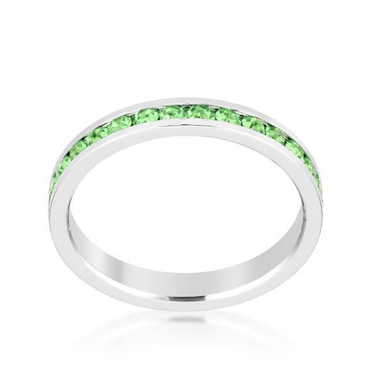 Stylish Stackables Peridot Crystal Ring freeshipping - Higher Class Elegance