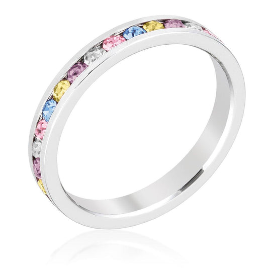 Stylish Stackables Mixed Crystal Ring freeshipping - Higher Class Elegance