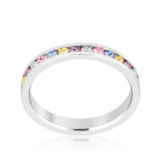 Stylish Stackables Mixed Crystal Ring freeshipping - Higher Class Elegance