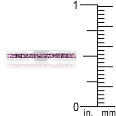 Stylish Stackables with Lavender Crystal Ring freeshipping - Higher Class Elegance