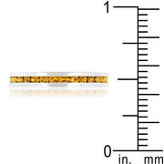 Stylish Stackables with Yellow Crystal Ring freeshipping - Higher Class Elegance