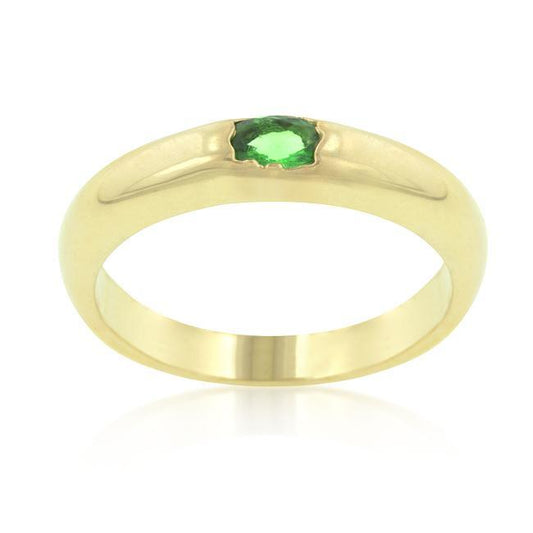 Green Oval Simple Ring freeshipping - Higher Class Elegance