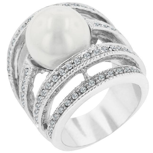 Right-Hand Pearl Ring freeshipping - Higher Class Elegance