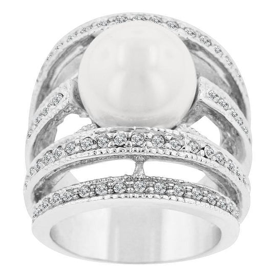 Right-Hand Pearl Ring freeshipping - Higher Class Elegance