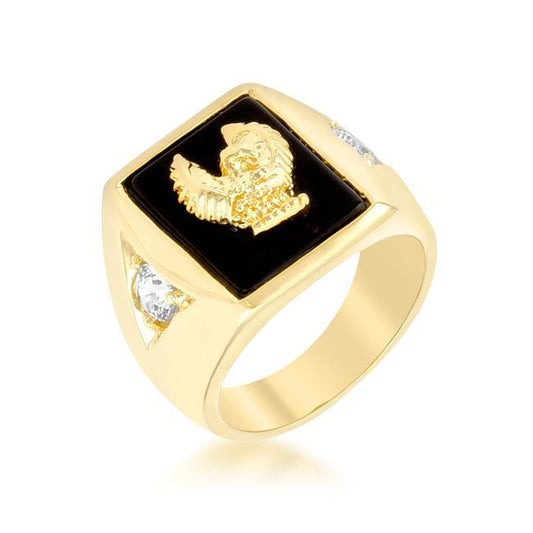 Golden Eagle Mens Ring freeshipping - Higher Class Elegance
