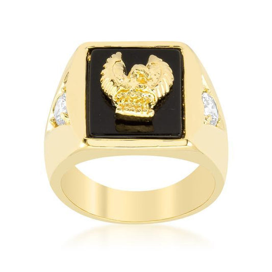 Golden Eagle Mens Ring freeshipping - Higher Class Elegance