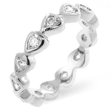 Heart Eternity Ring freeshipping - Higher Class Elegance