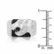 Onyx Panther Mens Ring freeshipping - Higher Class Elegance