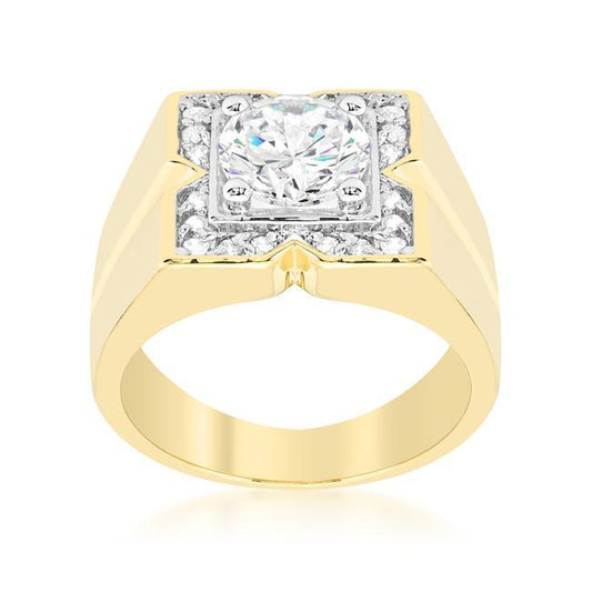 Golden Star Mens Ring freeshipping - Higher Class Elegance