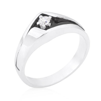 Two-Tone Sleek Mens Ring freeshipping - Higher Class Elegance