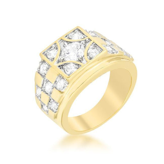 Checkerboard Cubic Zirconia Ring freeshipping - Higher Class Elegance