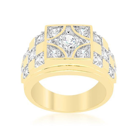 Checkerboard Cubic Zirconia Ring freeshipping - Higher Class Elegance