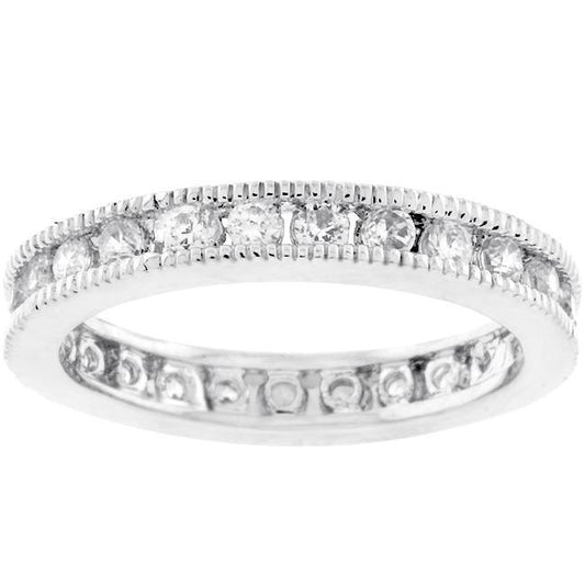 Classic Milgrain Eternity Band freeshipping - Higher Class Elegance