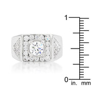 Brilliant Mens Cubic Zirconia Ring freeshipping - Higher Class Elegance
