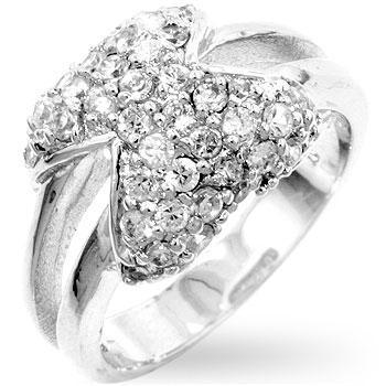 Pave Bowtie Fashion Ring freeshipping - Higher Class Elegance