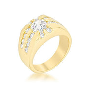 Cubic Zirconia Sunrise Ring freeshipping - Higher Class Elegance