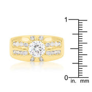 Cubic Zirconia Sunrise Ring freeshipping - Higher Class Elegance