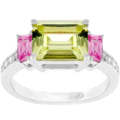 Emerald Cut Triplet Ring freeshipping - Higher Class Elegance